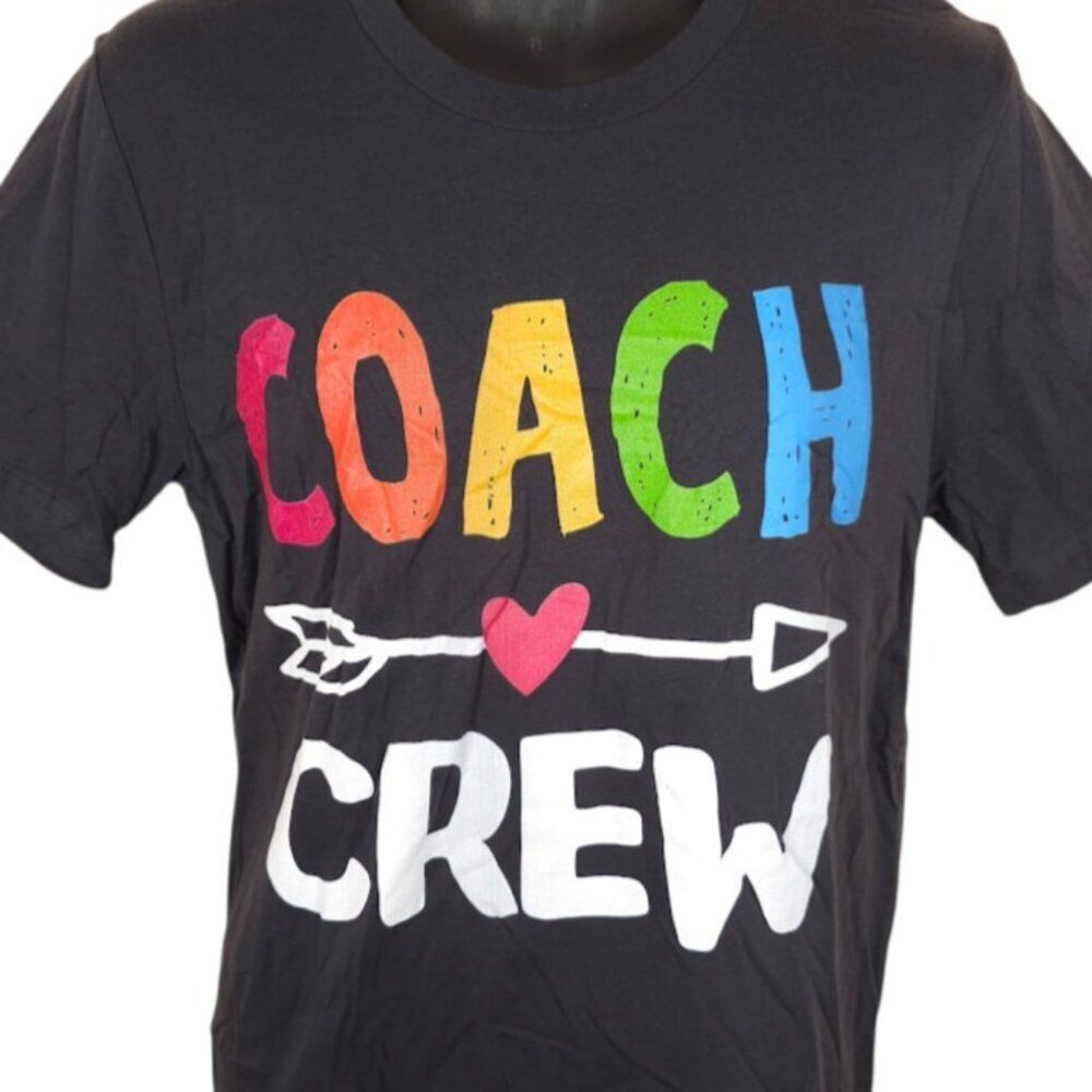 Coach Crew T Shirt Mens Size Medium Black Rainbow Pride LGBTQ+